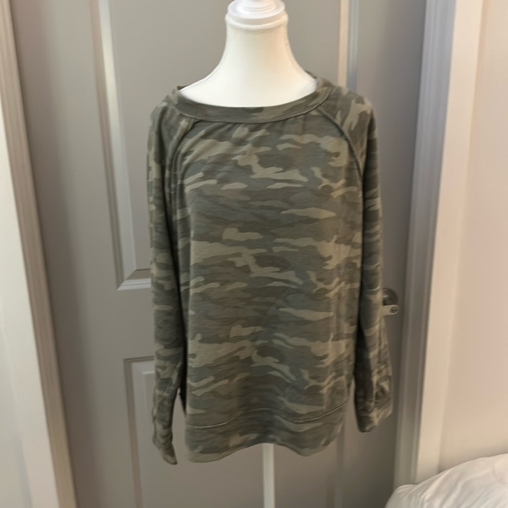 Caslon Long Sleeve Camo Shirt
